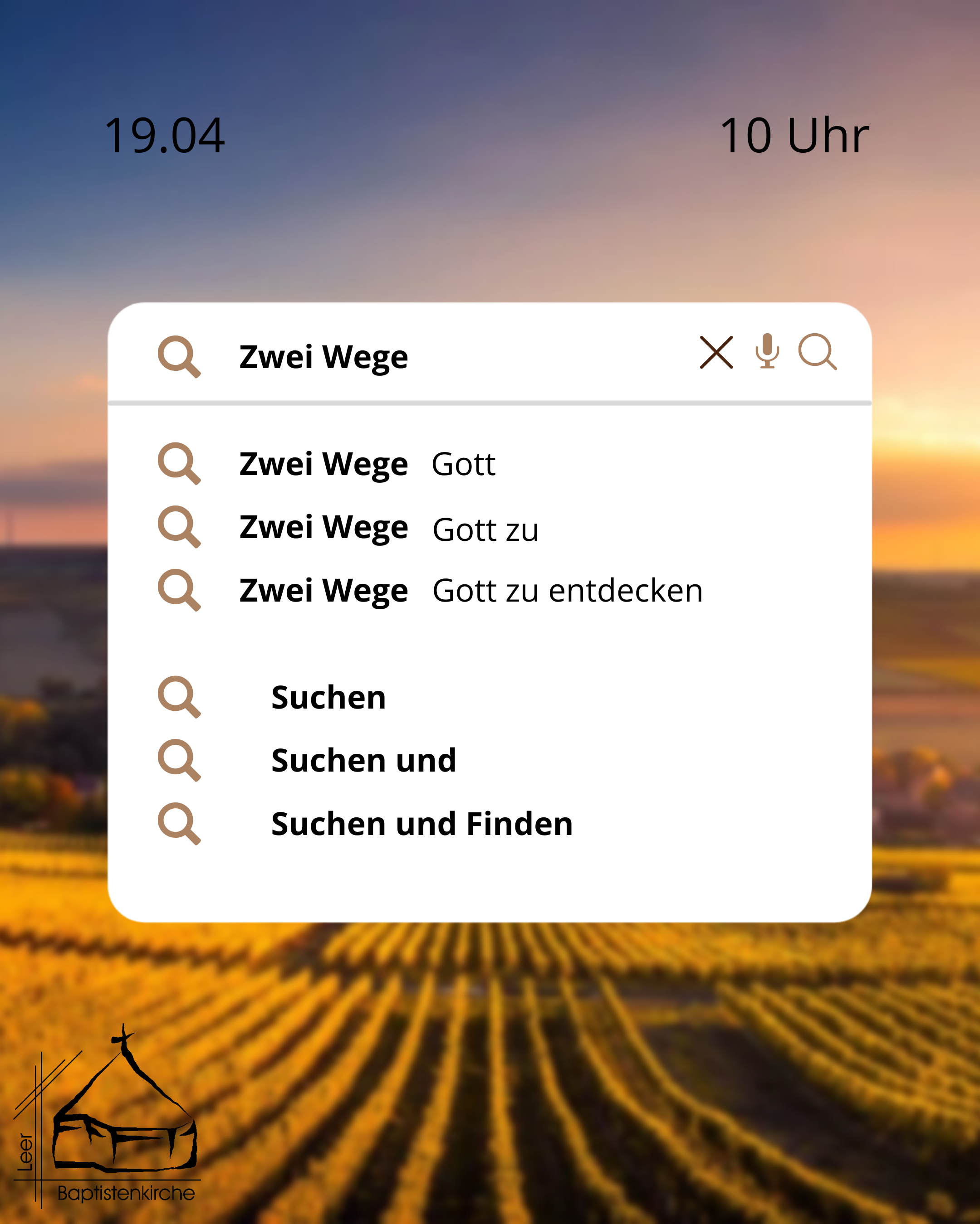 Gottesdienst 19.04.2026